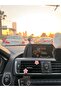 2Pcs Dark Pink Floral Pattern Automobile Air Conditioning Decoration - 5