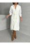 Women's Stylish Buttoned Long Premium Knitwear Cardigan - Burgundy - 6