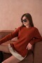 Mother with Hair Knitted Knitwear Wool sweater