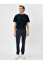 Woven Trousers with Houndstooth Detail, Buttons and Pockets