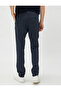 Woven Trousers with Houndstooth Detail, Buttons and Pockets - 4
