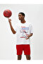 Sports Oversize T-Shirt Basketball Printed Crew Neck Short Sleeve