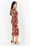 Women All Over Printed Casual Midi Dress, Multicolor - 3