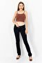 Women Straight Fit Dark Wash Stretchable Denim Jeans, Navy Blue - 3