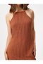 Mini Knitwear Dress Bodycon Sleeveless Halter Neck Slim Fit - 5