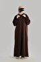 Plain Hooded Cotton Dress - 5