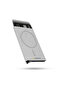 Magsafe Mechanism Card Holder Rfid Protected Aluminum Automatic Credit Card Holder Linear Embossed Gray - 2