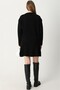 Women's Black Soft Sweater Pleated Skirt Double Knitwear Set - 9