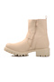 Beige Zippered Women's Boots 23010 Z - 2