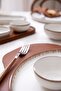 Bone Nordic Breakfast Set for 6 People - 15 Pieces, Cream Mesh - 3