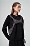 Short Blouse with Patchwork Detail - 4