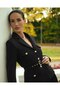 Women's Stylish Skirted Jacket Belted Suit - 3