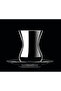 Beykoz 12 Piece 6 Person 135 Cc Tea Set Crystallin Crystal Damla Logo Black Orjin. Boxed