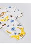Set of 5 100% Cotton Cute Animal Patterned Long Sleeve Baby Bodysuit - 4