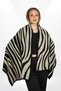 Knitwear Shoulder Shawl Double-Sided - Neck Shawl - Special Occasion Shoulder Shawl - Winter Shawl - Black - Mink - 3