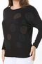 Women's Plus Size Black Stone Detailed Bat Sleeve Blouse 65N37805 - 2