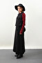 Black Side Tie Vest and Skirt Set - 8