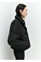 Short Quilted Anorak with Fur Collar - 5