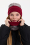 Hünkar Sytle, Double Color Double Layer Foldable Soft Women's Beanie Neck Collar Suit - 5