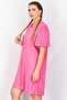 Women Tie Dye Shirt Dress, Pink - 4