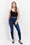 Women Skinny Fit Plain Stretchable Denim, Blue - 4