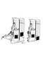 Ankle Straps Fitness Ankle Weight Training Belt Cable Kickback Wrist Apparatus Right/Left Set - 2