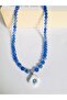 Natural Stone Murano Glass Pendant Necklace - 6