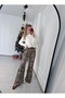 Leopard Patterned Palazzo Pants - 6