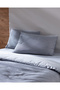 Nuage King Size 100% Cotton Yarn-Dyed Sheet and Duvet Cover Set - Navy Blue - 3