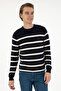 Men's Slim Fit Crew Neck Navy Blue Sweater 50292850-Vr033