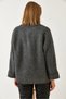 Women's Anthracite Self-Sleeved Knitwear Sweater 231153 60261263 - 7
