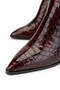 Women's Genuine Leather Claret Red Casual Boots - 3
