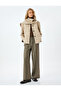 Buttoned Pocket Long Sleeve Scarf Short Cashmere Coat - 2