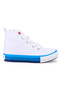 Tinna Lace-Up Boys' High-Rise Linen Sneakers - 3