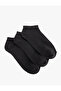 Set of 3 Basic Booties Socks