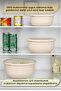 Set of 3 Ayza Refrigerator Organizer Badya Microwave and Freezer Multi-Purpose Storage Container 1.5-2.5-4 L - 5