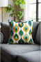 Abstract Embroidery Patterned Digital Printed Throw Pillow Cover. Double-Sided Hidden Zipper Pillow Cover - 5