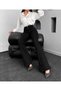 Women's 90's Black High Waist Spanish Leg Flare Jeans Pants - 2