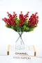 Artificial 5 Branched Glittered Cowl Kokina Pine Bunch New Year Ornament Christmas Flower 5 Kokina - 8