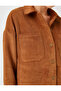 Corduroy Oversize Shirt with Pockets - 5