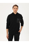 Black Steel Knitted Comfort Fit Hooded Sweatshirt 50290615-Vr046 - 3