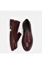 Claret Red Women's Loafer - Thick Sole, Large Size - 41-44 Model - 6