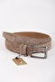 3.5cm Mink Suede Original Leather Belt - 3