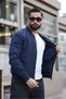 Men's New Season Dark Blue Seasonal College Jacket