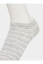 Set of 5 - Striped Shoe Liner Socks - 5