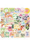 50pcs 50pcs Preppy Aesthetic Stickers Danish Pastel Aesthetic Graffiti Stickers Luggage Skateboard L