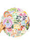 50pcs 50pcs Preppy Aesthetic Stickers Danish Pastel Aesthetic Graffiti Stickers Luggage Skateboard L - 3