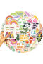 50pcs 50pcs Preppy Aesthetic Stickers Danish Pastel Aesthetic Graffiti Stickers Luggage Skateboard L - 4