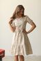 Cream Floor Small Floral Poplin Dress - 2