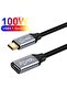 0.5m 100W PD Fast Charging Cable Male to Female Data Line 4K@60HZ Video Cord 10Gbps USB 3.1 Gen 2 Ty